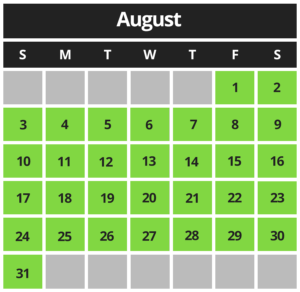 MCB Calendar Aug 2025