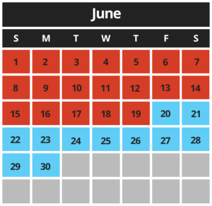 MCB Calendar June 2025