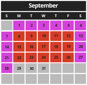 MCB Calendar Sept 2025